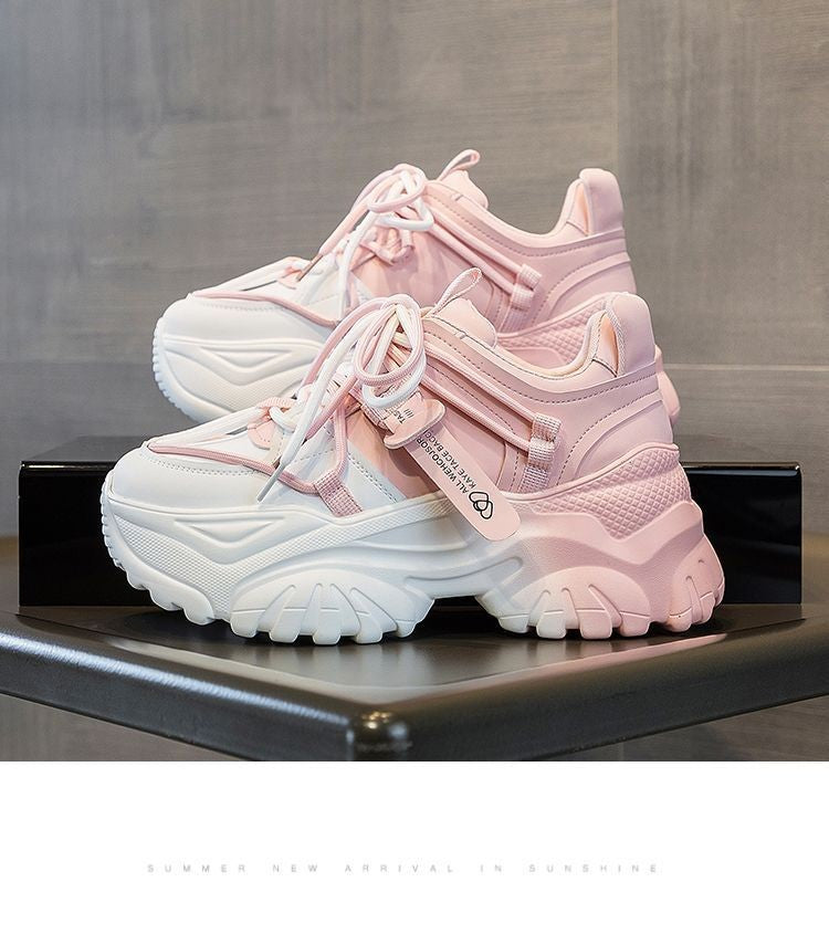 Women's Shoes Casual Shoes Spring Sneakers Platform Woman-shoes Tennis Female Fashion Thick Sole 2024 Roses Trainers Increased I