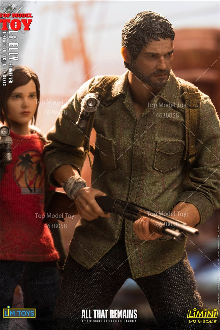 LIMTOYS LMN LMN006 Escala 1/12The Last Survivor Joel Ellie Boneco de Ação 6'' Modelo Soldado Masculino Feminino Conjunto Completo para Coleção