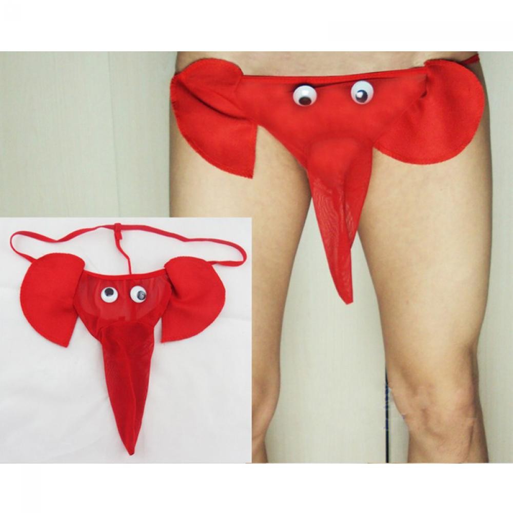 Men's Sexy Elephant Lingerie G-string Male T-back Thongs Bulge Pouch Underwear Men's Clothing