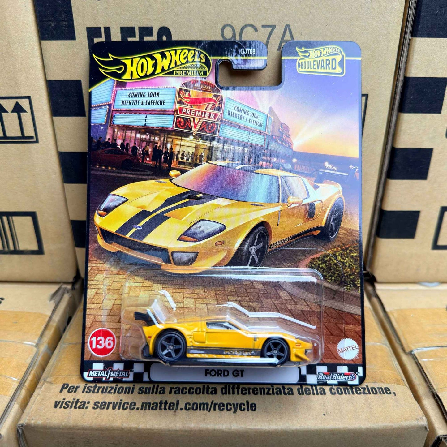 In Stock Hot Wheels Premium Boulevard 1:64 Diecast Collectible Car Model Ford GT Nissan Lamborghini Ford RS200 Alloy Vehicle Toy