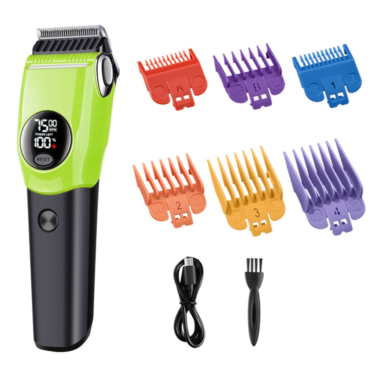 Máquina de Tosa Profissional para Cães e Gatos, Aparador de Pelos, 7500/min LED, adequado para animais de estimação de portes grandes, médios e pequenos.