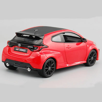 Maisto 1:24 Toyota GR Yaris Meritor 2021 Livery Alloy Diecast Model Red Rally Inspired Réplica Edição de Colecionador para Exibição Estática