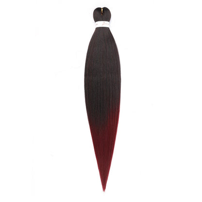Cabelo Sintético Trançado Pré-esticado Profissional Sem Coceira Fibra Que Sela Em Água Quente 30'' Ombre Textura Yaki Extensões de Cabelo para Trança