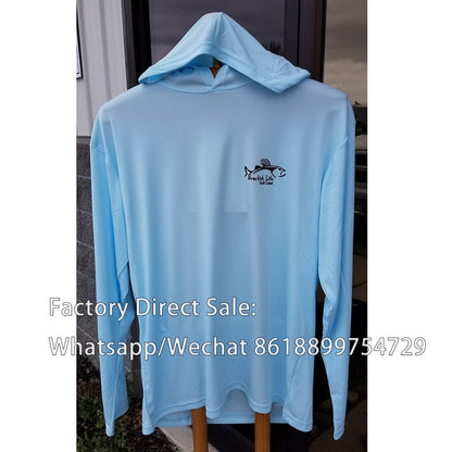 Camisetas de Pesca Desempenho Tops Vestuário de Pesca Manga Comprida Vestido Respirável Camisa Proteção UV 50 Roupa de Pesca Masculina