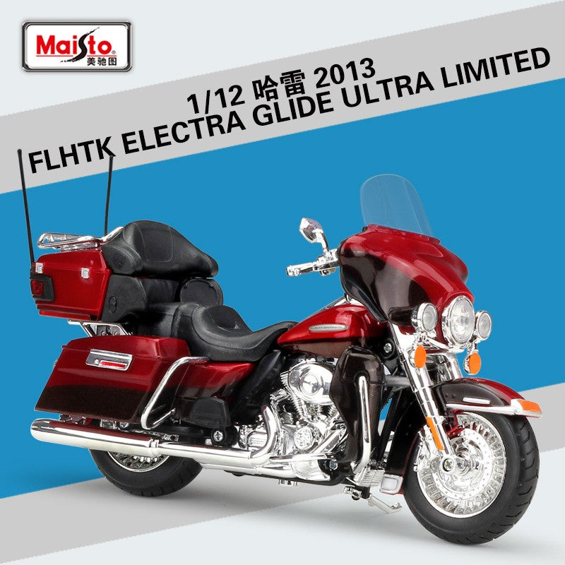 Maisto 1:12 Harley FLHTK Electra Glide Ultra Limited Liga Clássica Modelo de Motocicleta Brinquedo de Metal Fundido Moto de Lazer Modelo Infantil Presente