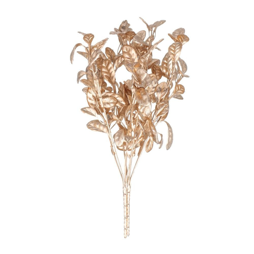 Simulation Flower Christmas Ornament Home Decorations Christmas Artificial Flower Simulation Leaf Artificial Plant Gold Silver