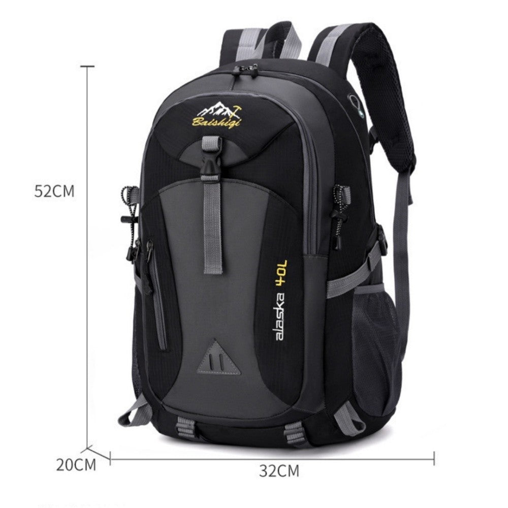Mochila Multifuncional Respirável para Caminhada Esportiva Mochila de Grande Capacidade em Poliéster Para Caminhada Ciclismo Academia