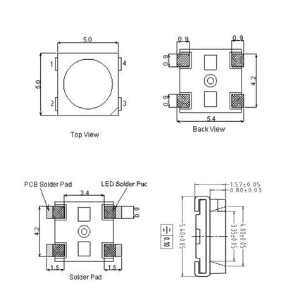 10-1000PCS WS2812B WS2812 4Pin RGB Led Chip 5050SMD WS2811 IC Black/White PCB With Heatsink DC5V