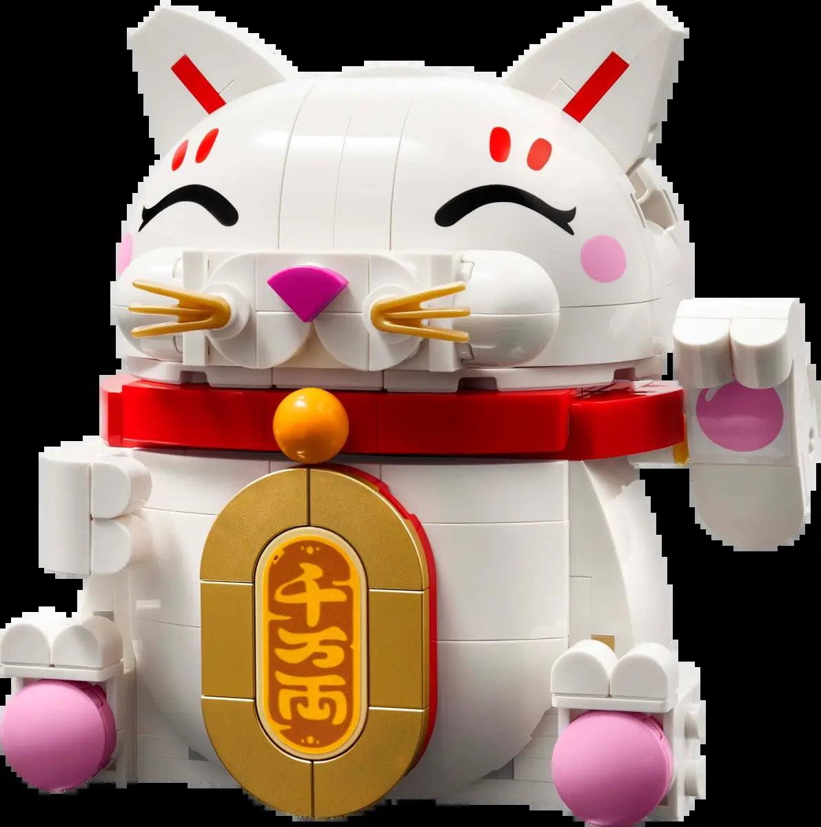 Lego Lucky Lucky Lucky Cat Blocos de Montar Ano Novo Modelos Decorativos de Tijolos Educação Brinquedos DIY Presentes Infantis