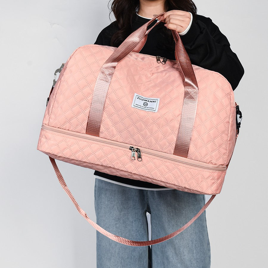 Fashionable Multifunctional Travel Luggage Bag with Independent Shoe Compartment,Suitable for Travel,Sports and Fitness,Camping