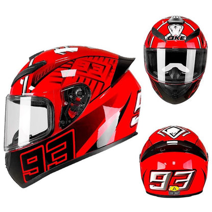 Capacete Fechado Bluetooth Retro para Motocicleta, Quatro Estações, Quente de Inverno, Antiembaçante, com Fone de Ouvido para Corridas de Rua
