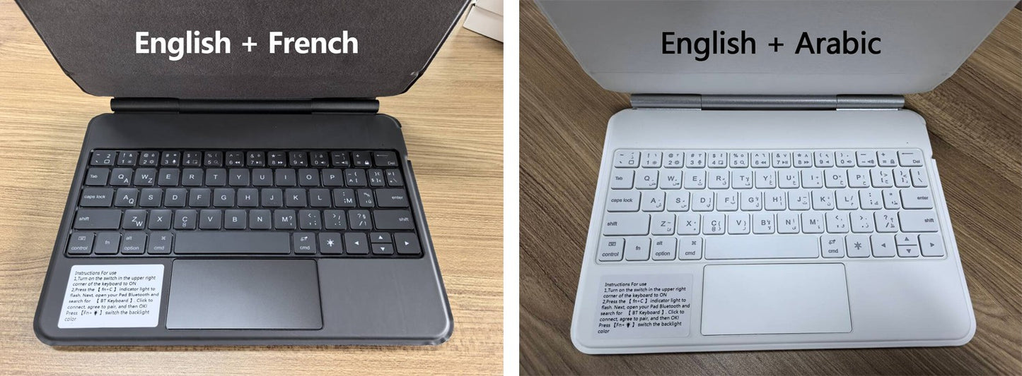 Capa Smart Magnetic Book Folio Magic Keyboard para iPad 11ª 10ª Geração 2025 iPad A16 11ª 11" A3354 A3355 A3356 A2696