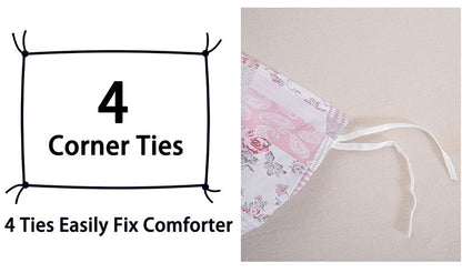 3pcs Splicing floral Pattern Duvet Cover Set, Soft Skin-Friendly Bedding Set Includes 1 Duvet Cover And 2 Pillowcases