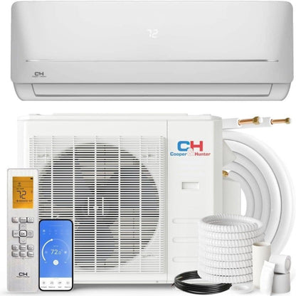 Ar Condicionado e Bomba de Calor Mini Split sem Dutos de Parede de Zona Única Cooper & Hunter 9.000 BTU 115V – 21.5 SEER2