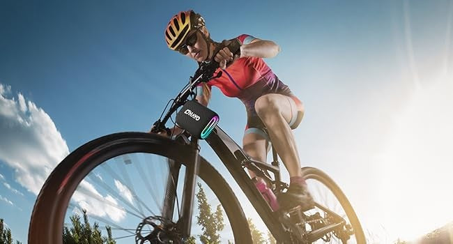 Ohayo S5 Bluetooth Speaker,Ultra Portable, Up to 24H Playtime,IP67 Waterproof and Dustproof,Powerful Sound for Hiking and Biking