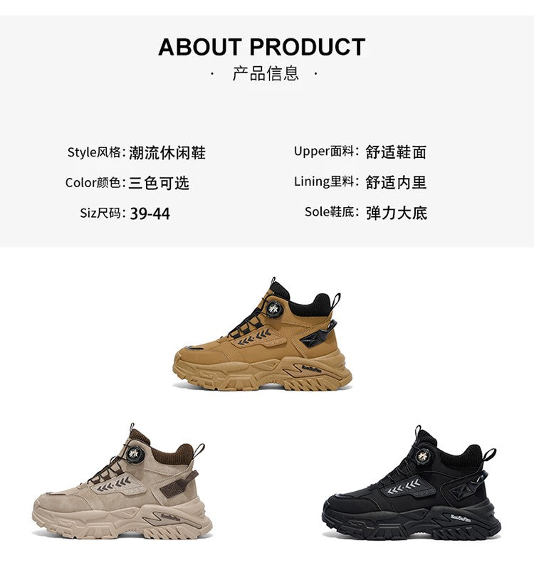 New Men's Casual Outdoor Construction Site Work Durable Safety Shoes, Black for Outdoor Mountain Climbing and Hiking Sports