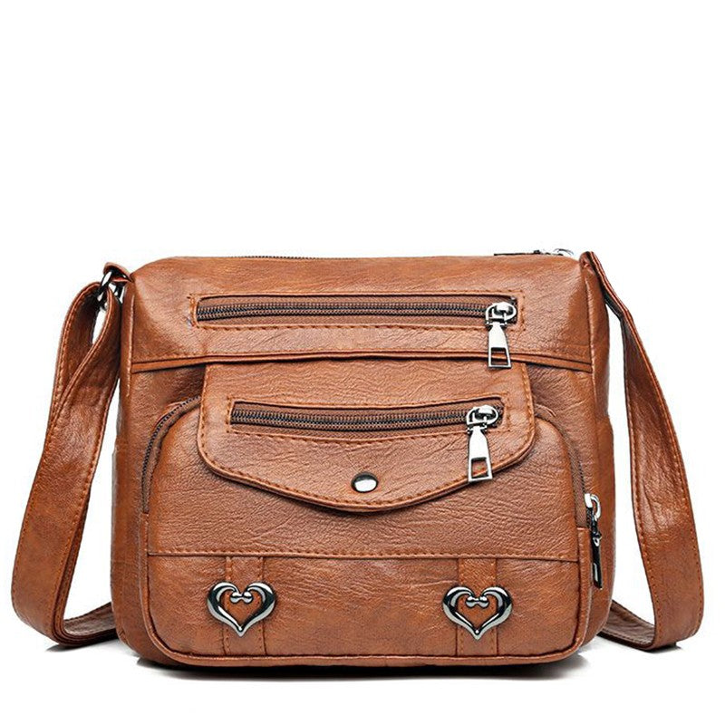 Neutral style rectangular bag for men and women, crossbody bag with large capacity, casual and fashionable single shoulder bag