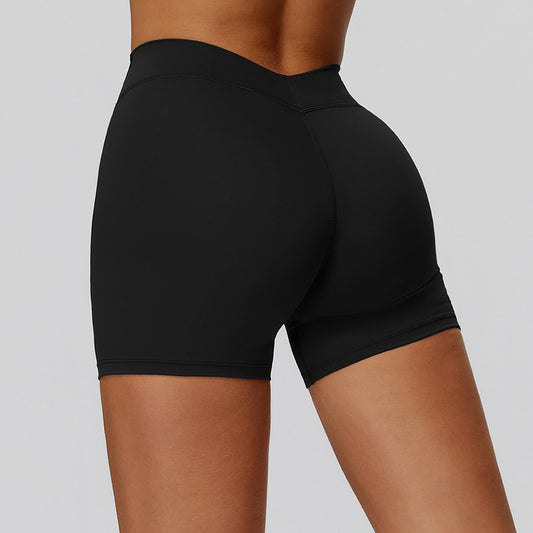 SWELTERING Yoga Shorts High Waist Fitness Cycling Shorts Women Butt Lifting Gym Workout Short Tights Female Running Sport Shorts