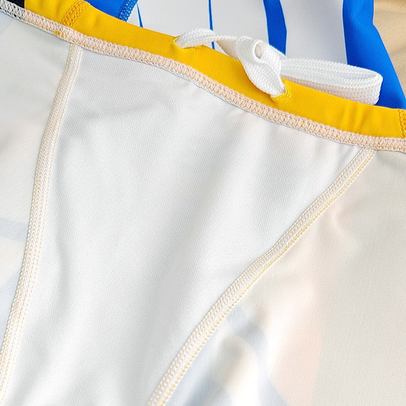 SEOBEAN Men's Low-Waist Boxer Shorts Swimming Trunks Hot Spring Pants Men's Swimsuit Comfortable Briefs Water Sports Gear