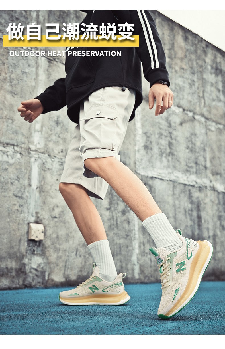 Sports Shoes for Men Mesh Breathable Comfortable Outdoor Sports Trendy Lace-up Sneakers 2025 New Casual Running Shoes for Man