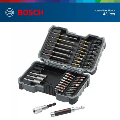 Kit Bosch 43 Peças de Pontas para Parafusadeira Broca de Mão de Alta Dureza Parafusos 25mm 75mm Pontas de Parafusadeira Elétrica para Conjunto de Ferramentas Elétricas