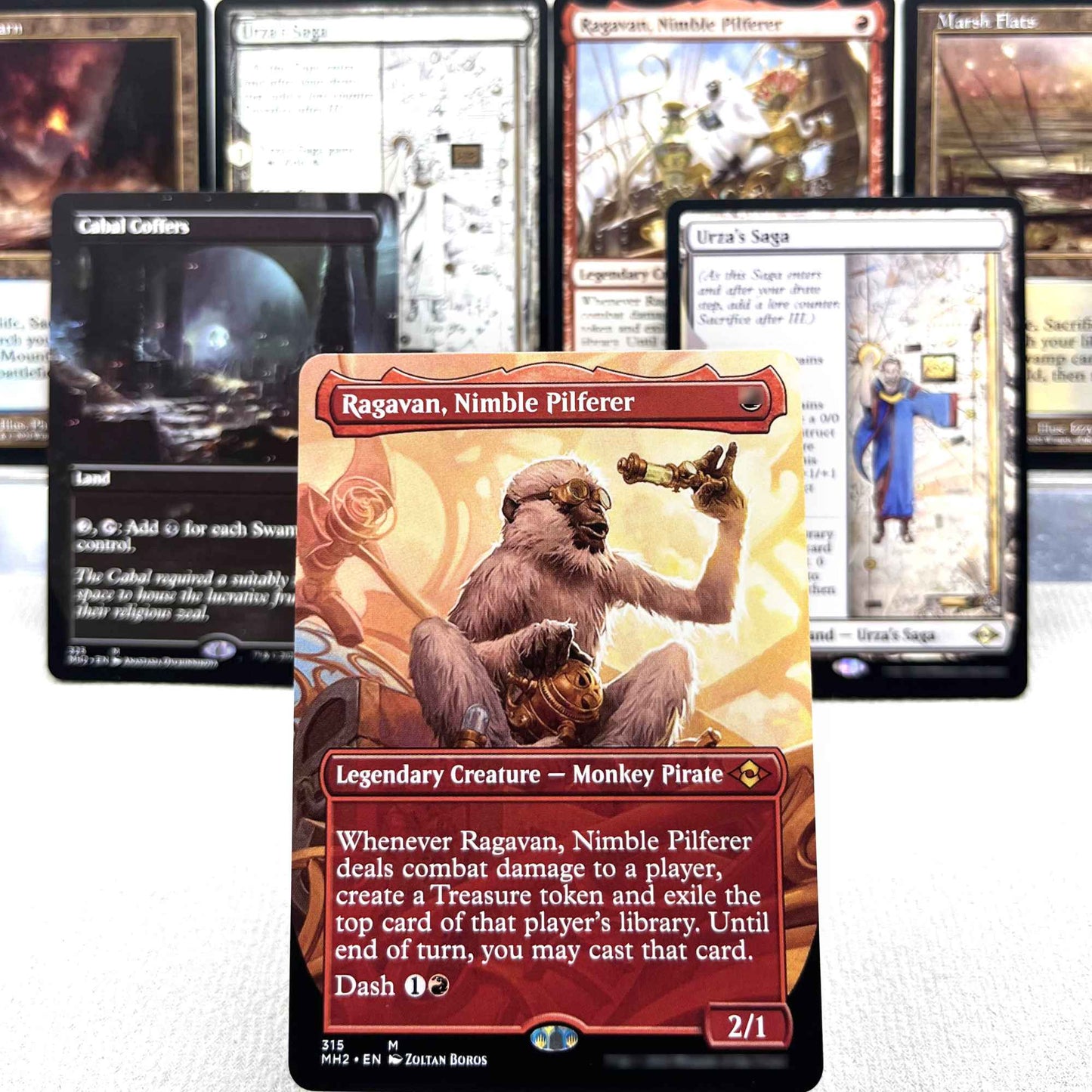 SLD MH2 HOLO7-002 cartas mágicas Simian Spirit Guide Tcg proxy Teferi's Protection Three Tree City fetch lands gathering