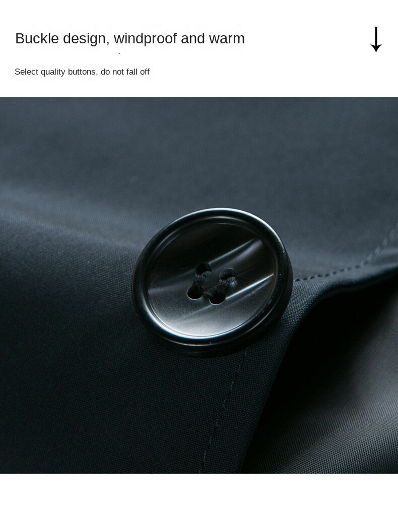 Top Quality Korean New Brand Casual Fashion Long Men Trench Coat  Windbreaker Overcoat Slim Fit Long Jacket Men Clothing