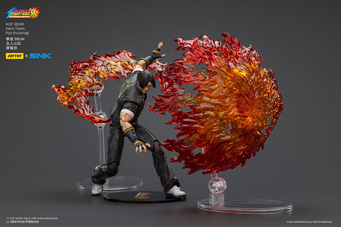 JOYTOY 1/18 Boneco de Ação SNK KOF 98UM Hero Team Kyo Kusanagi Goro Daimon Benimaru Nikaido Anime Modelo