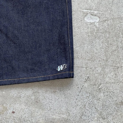 Y2K baggy denim shorts retro embroidered letter striped graphic zipper shorts men women clothing trendy hip hop streetwear