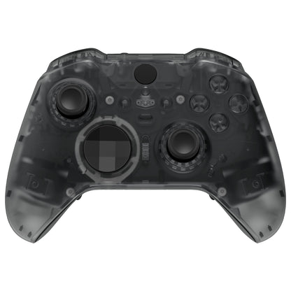 eXtremeRate Clear Full Set Shell w/Buttons Replacement Faceplate Back Plate for Xbox Elite Series 2 Core Controller - Model 1797