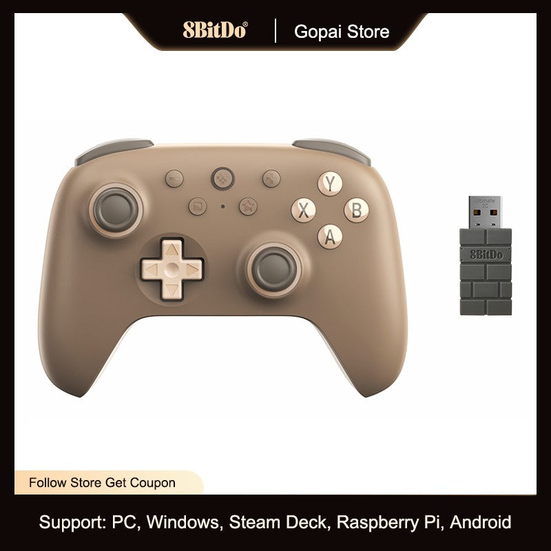 8BitDo Ultimate 2C Wireless Gaming Controller Hall Effect Joystick for PC, Windows 10, 11, Steam Deck, Raspberry Pi, Android