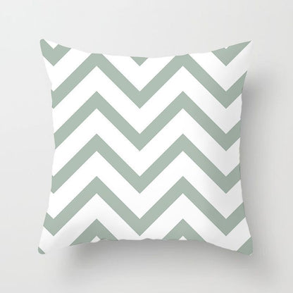 Sweet Mint Green Print Cushion Covers Fresh Art Pattern Geometric Pillowcase Fashion 45*45cm Decorative Throw Pillows Case