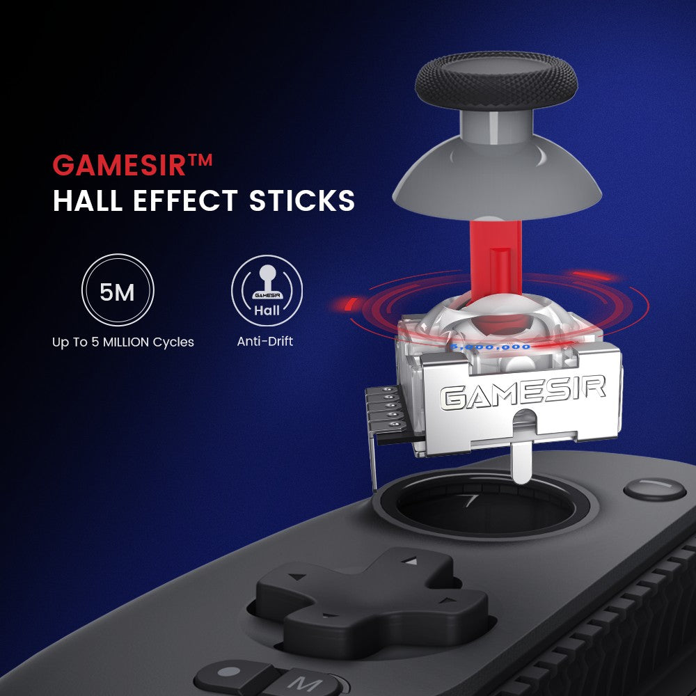 GameSir G8 Plus Gamepad for Nintendo Switch 2/1 Steam PC Phone Controller iOS Android Hall Effect Joysticks and Analog Triggers