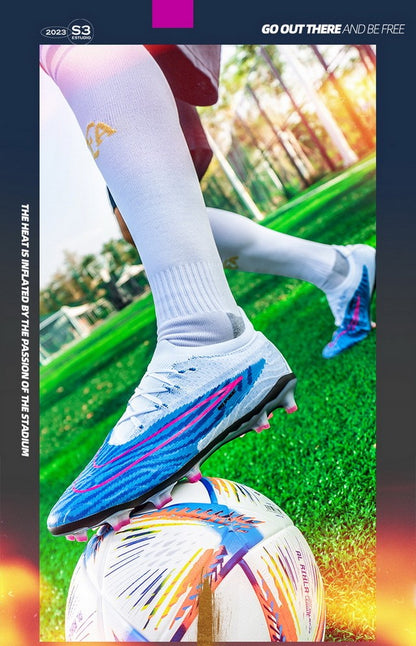 New Men Soccer Shoes Grass Professional Training Football Shoes Society Cleats Football Field Boots Fast Indoor Sneaker Non Slip