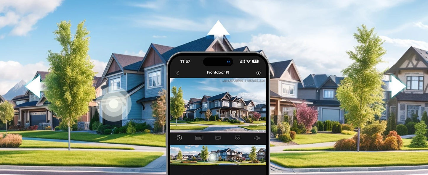 AOSU 3MP PTZ Solar Security Camera 5000mAh Battery Wireless 2.4Ghz WIFI Camera PIR AI Detection 2-Way Audio Outdoor CCTV Camera