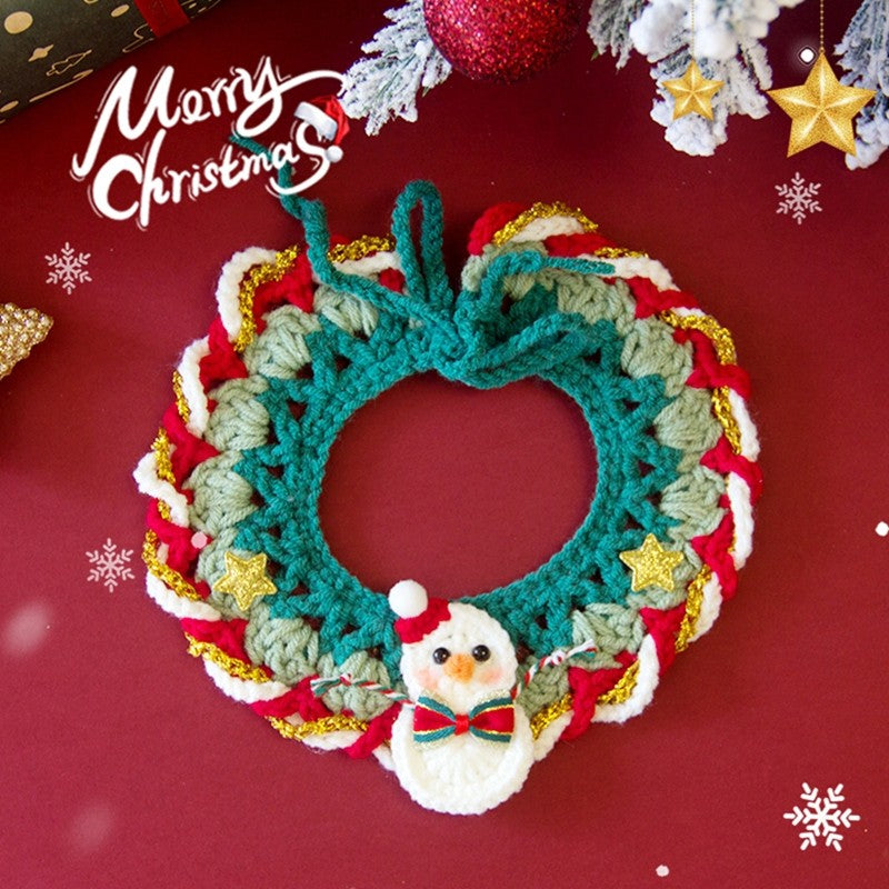 Roupa para cachorro Coleira para gato Roupa para gatos Cachecol de Natal para animais de estimação Coleira de Natal Fofo Doce Decoração para animais de estimação Gravata-borboleta Fantasia de gato Acessórios para gatos