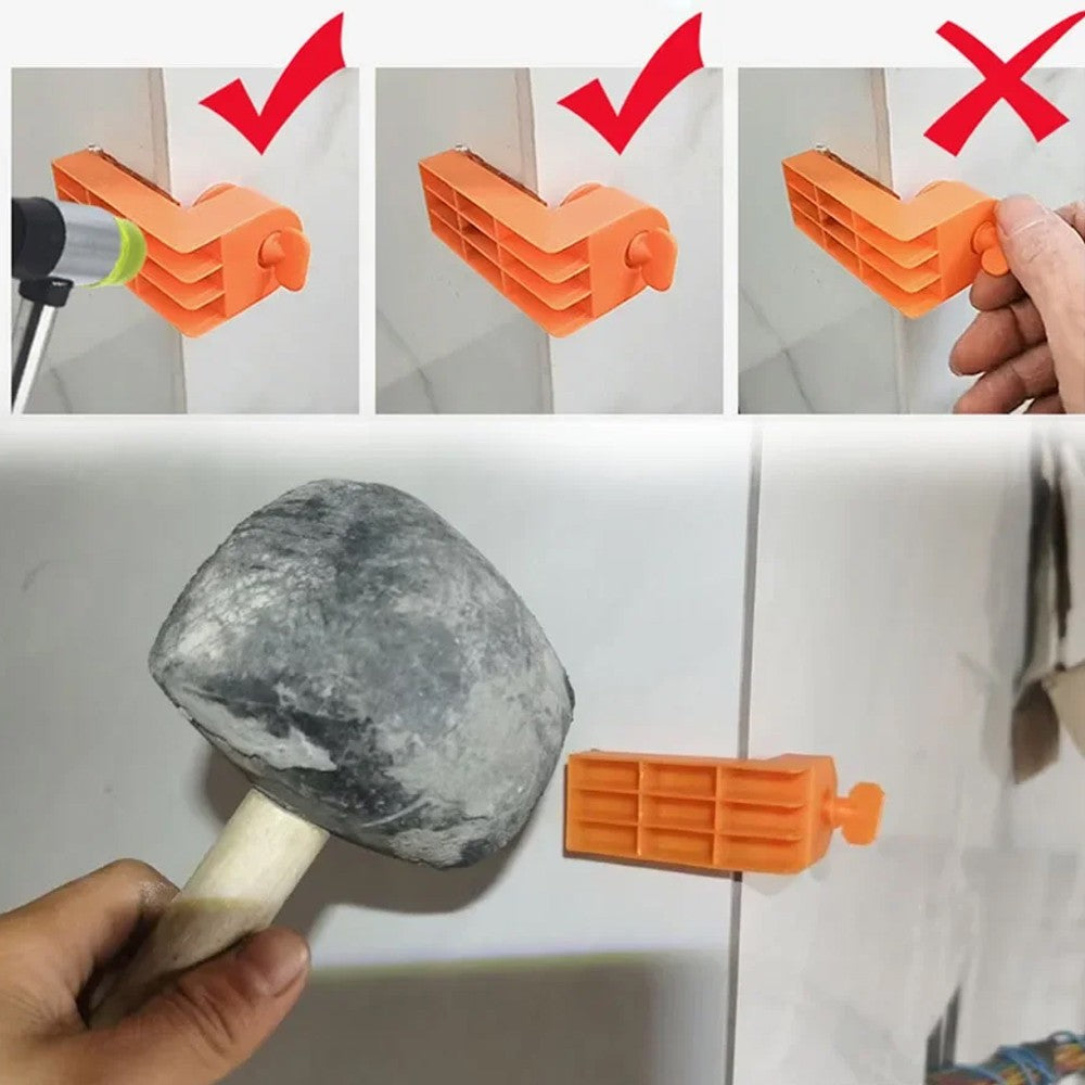 2-60 Peças Clipe Nivelador de Porcelanato Masculino com Fita para Fixação de Pisos, Paredes, Cerâmicas, Ferramentas de Construção e Assentamento