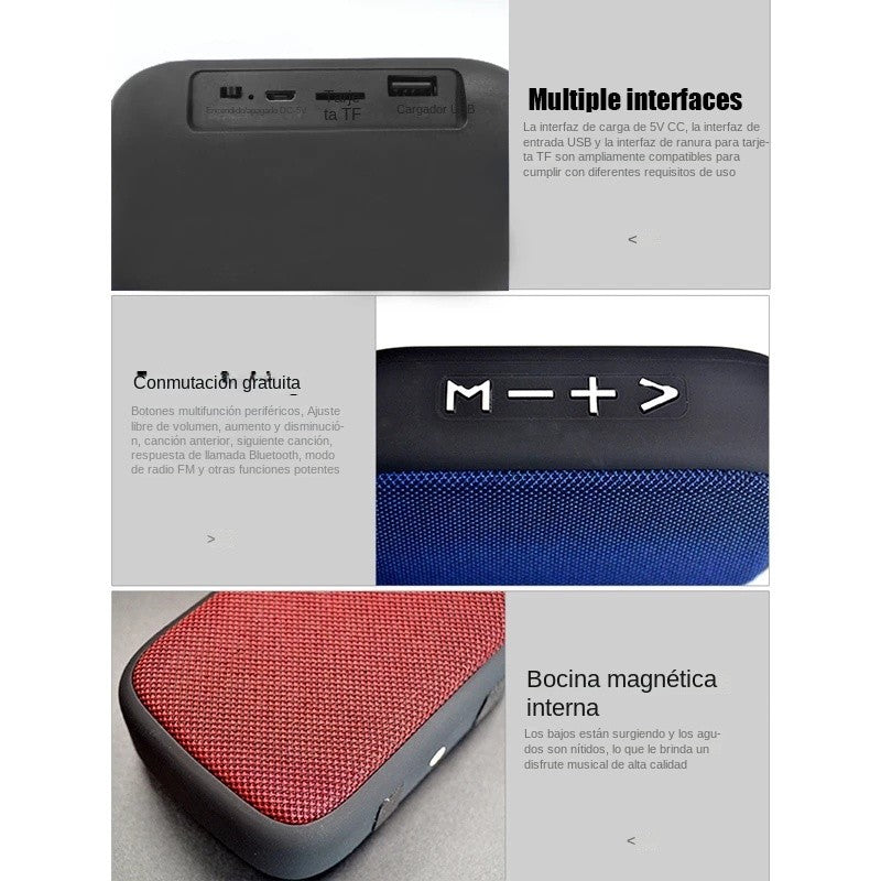Soundbar Portátil Bluetooth 5.0 Sem Fio Bateria Externa Interna Esporte HIFI Alto-Falante Personalizado de Alta Qualidade para Computador