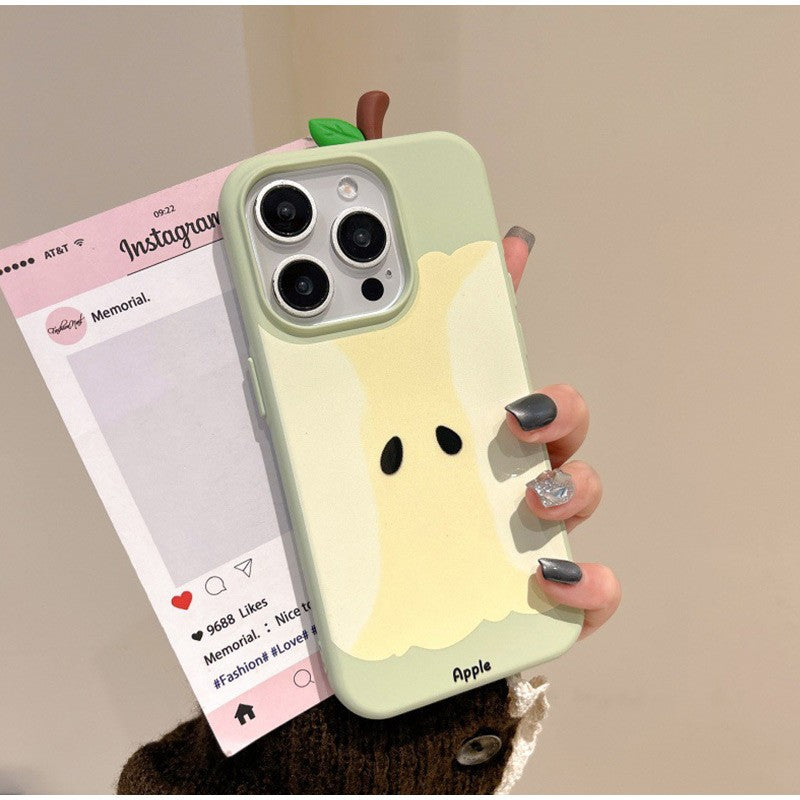3D Apple Core Phone Case For Iphone 17/16/15/14/13 Pro Max Korean Style Anti Drop Anti Scratch Phone Case