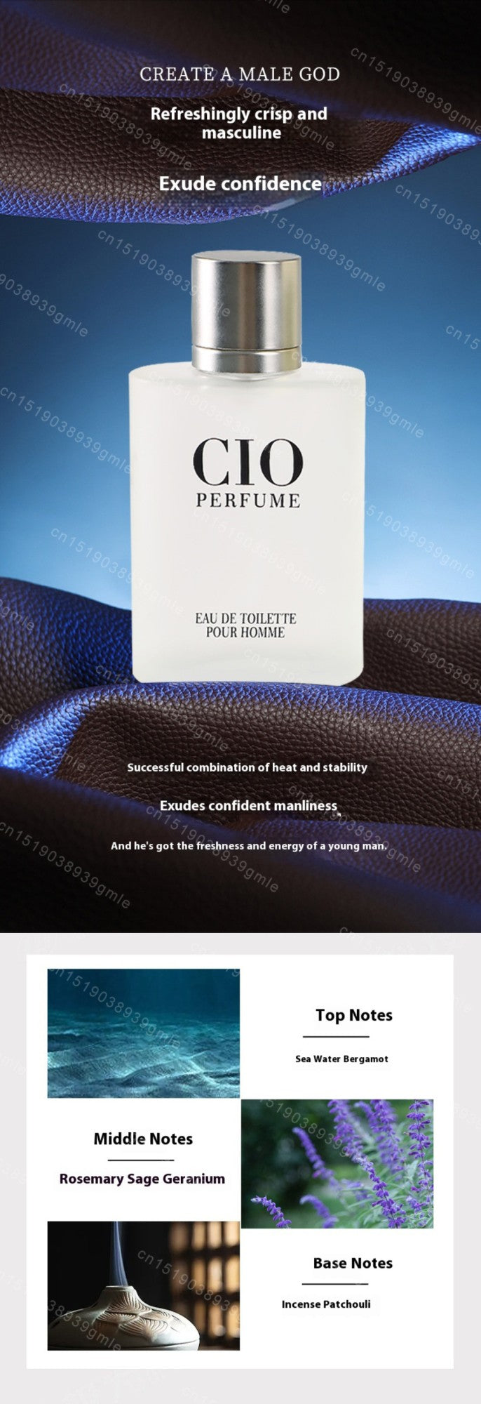 100Ml Brand Men's Cologne Perfume Eau De Parfum Fresh Wood Sandalwood Eau De Toilette Long Lasting Light Genuine Fragrance Scent