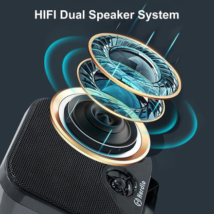 Alto-falantes Bluetooth marinhos à prova d'água Herdio 4" 100W para serviço pesado, montados em superfície para trailer, minicarregadeira, quadriciclo, UTV, RZR, carrinho de golfe