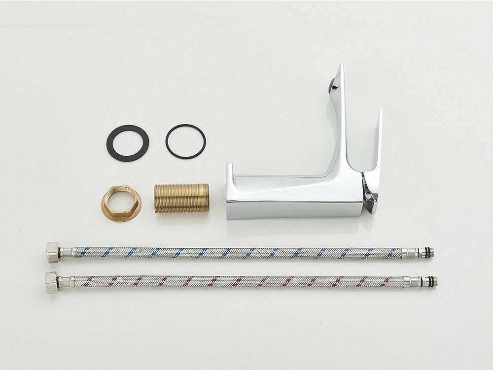 Black Bathroom Faucet Deck Mounted Bathroom Sink Mixer Tap Single Lever Basin Sink Mixer Faucets Chrome/White/Grey/Brushed Gold