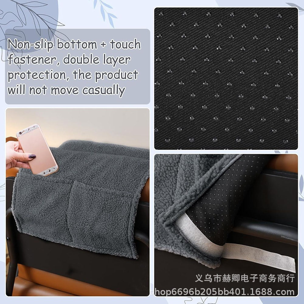 Recliner Pillow Neck Support Adjustable with Storage Pocket Sofa Cervical Spine Support Pillow for Travel and Home Sofa Armchair