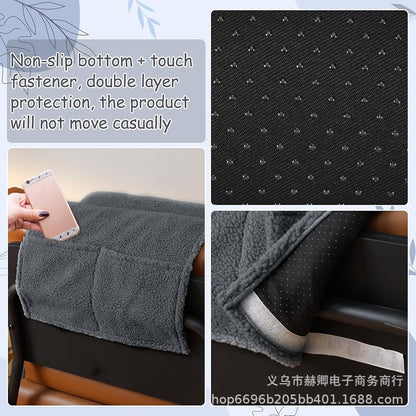 Recliner Pillow Neck Support Adjustable with Storage Pocket Sofa Cervical Spine Support Pillow for Travel and Home Sofa Armchair