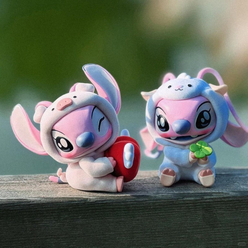MINISO Disney Stitch Animals Party Series Blind Box – Última Estatueta, Decoração de Figura Surpresa, Sacola Surpresa, Presente de Aniversário