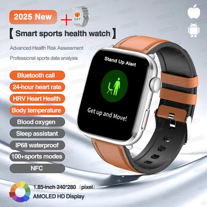 2025 Novo Para Xiaomi Redmi Watch 5 Chamada Bluetooth GPS Rastreamento NFC Frequência cardíaca IP68 À prova d'água Esporte Fitness Pulseira inteligente Unissex