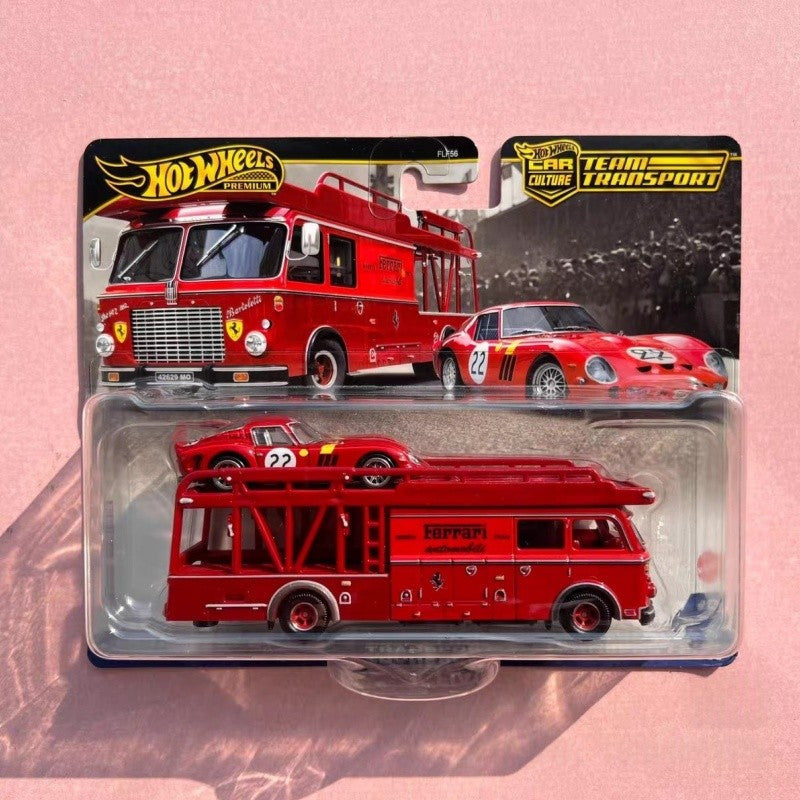 Genuine Hot Wheels Car Culture 2025 Team Transport Fleet Series Car Model 1/64 Flf56 Ferrari 250 Toyota Ae86 Alloy Model Gifts