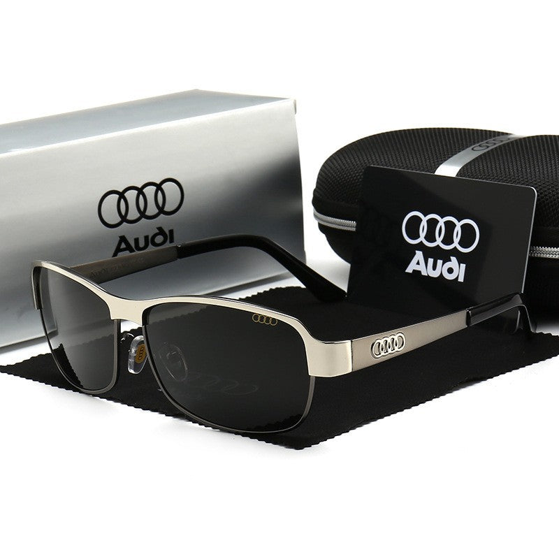 Audi Polarized UV400 Driving Sunglasses for Men/Women Square Frame Glasses Wholesale Gift for Auto Enthusiasts 557