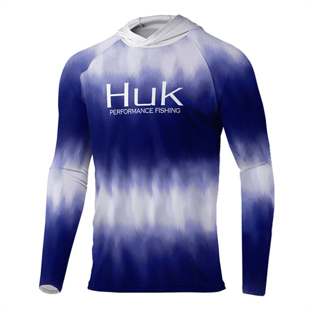 Camisa de Pesca HUK com Capuz Camisa de Pesca Masculina Manga Longa Proteção Uv 50 Camisas de Pesca Vestuário Roupa de Pesca ao Ar Livre