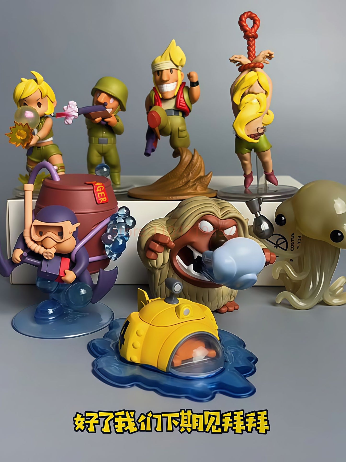 Tunshi Studio Metal Slug 3 Figuras de Anime Jogo de Tiro Clássico Japonês Coleção de Bonecos Modelo Presente de Aniversário Brinquedos